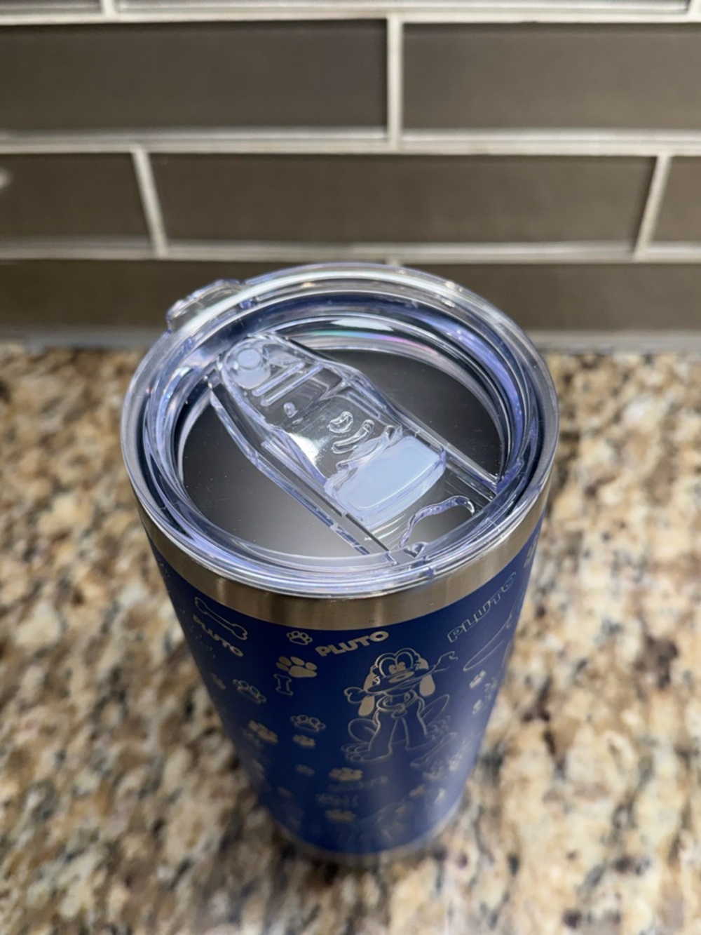 Disney blue laser-engraved Pluto-themed tumbler - Picture 5 of 8